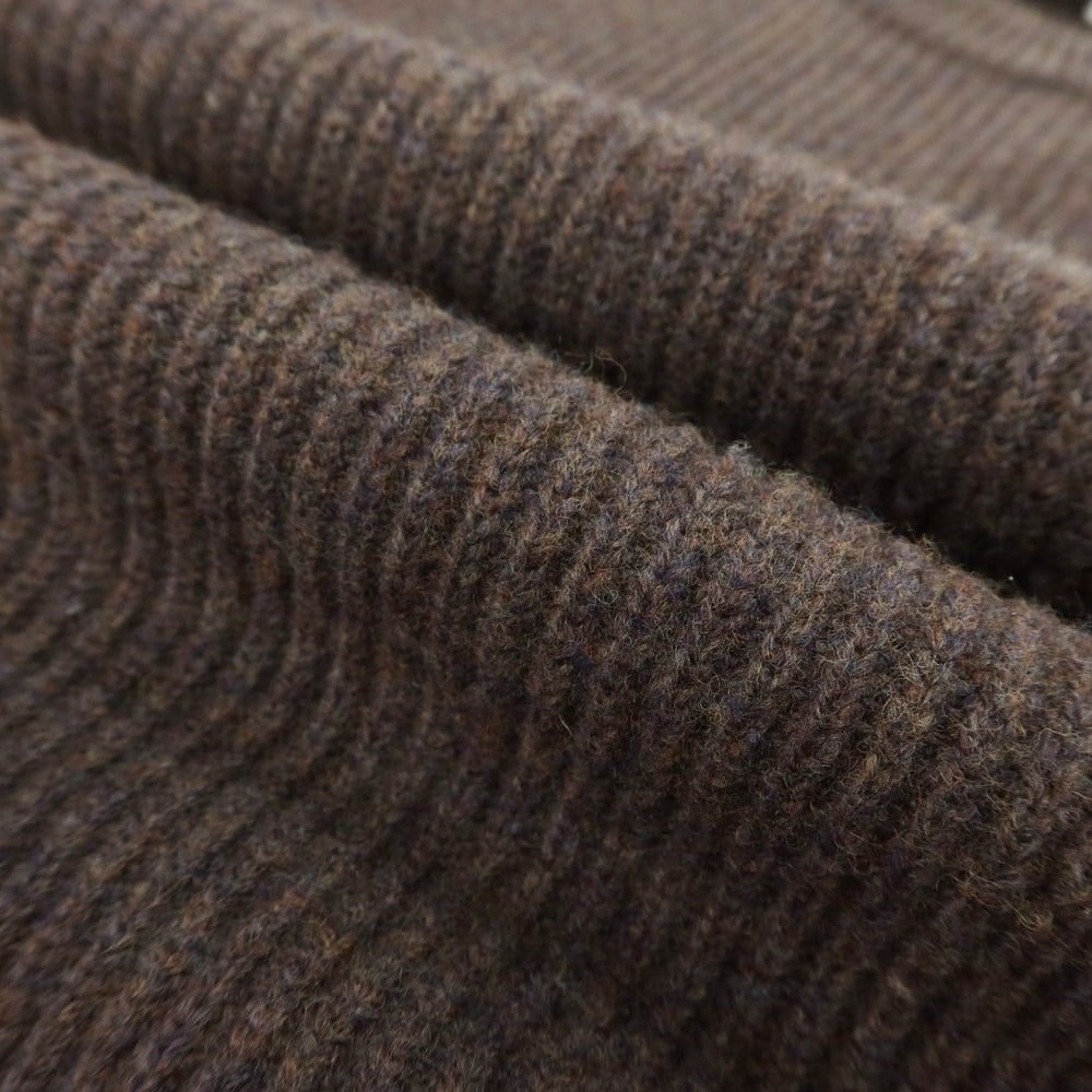 【中古】ルーティン ROUTINE URBAN RESEARCH別注 ウール リブ クルーネック プルオーバーニット ブラウン【 M 】【 状態ランクB 】【 メンズ 】