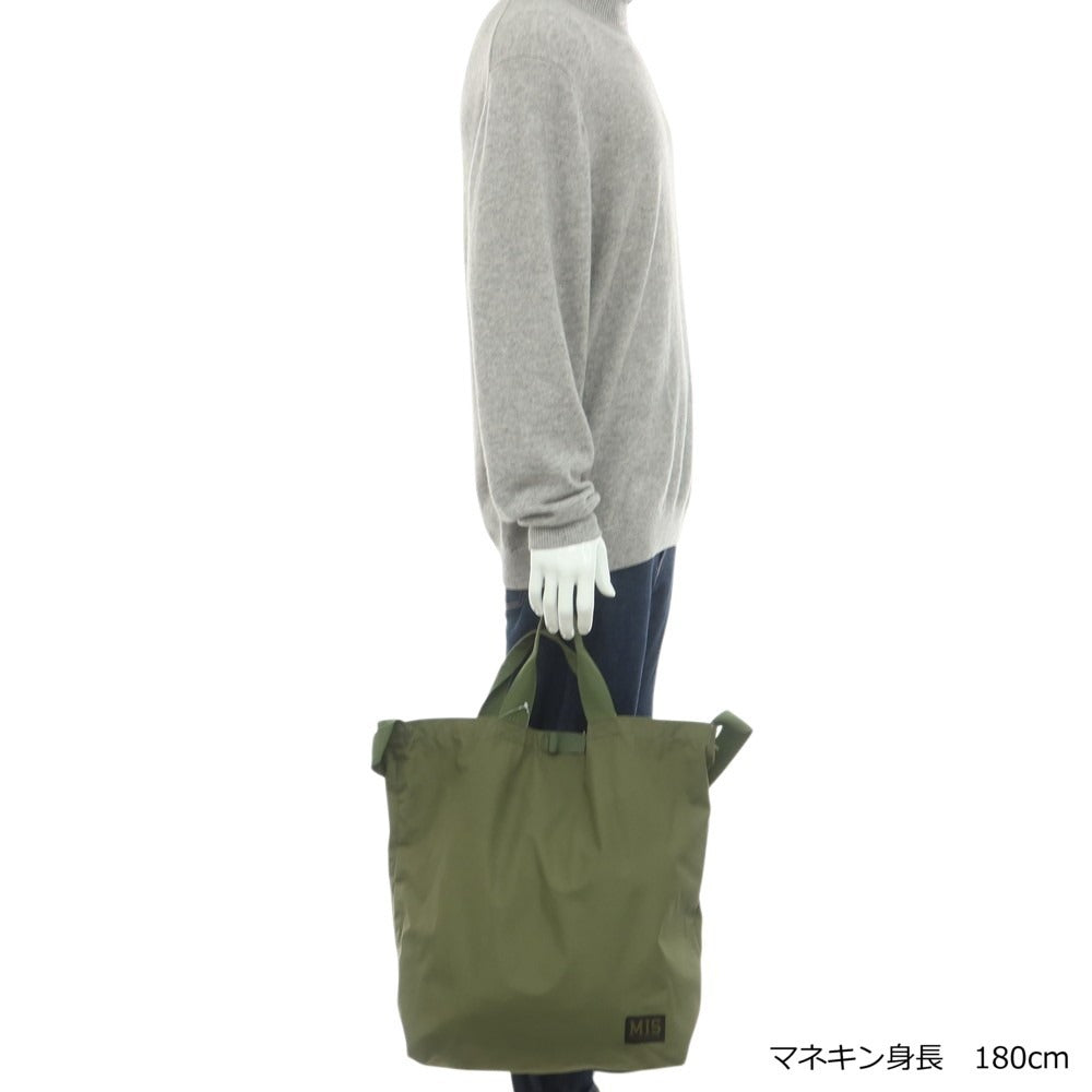 【中古】エムアイエス MIS ポリエステル トートバッグ オリーブ【 状態ランクC 】【 メンズ 】