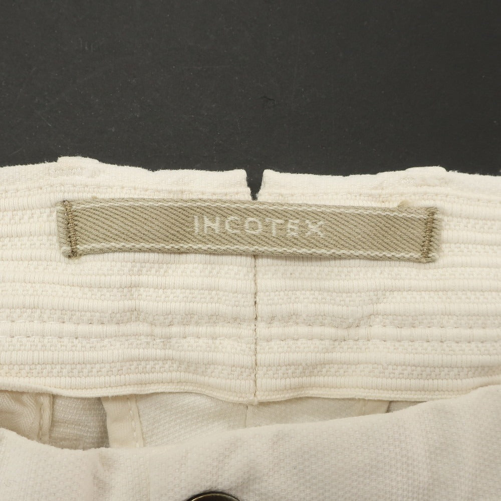 【中古】インコテックス INCOTEX ストレッチ コットン カジュアルスラックスパンツ ホワイト【 29 】【 状態ランクB 】【 メンズ 】