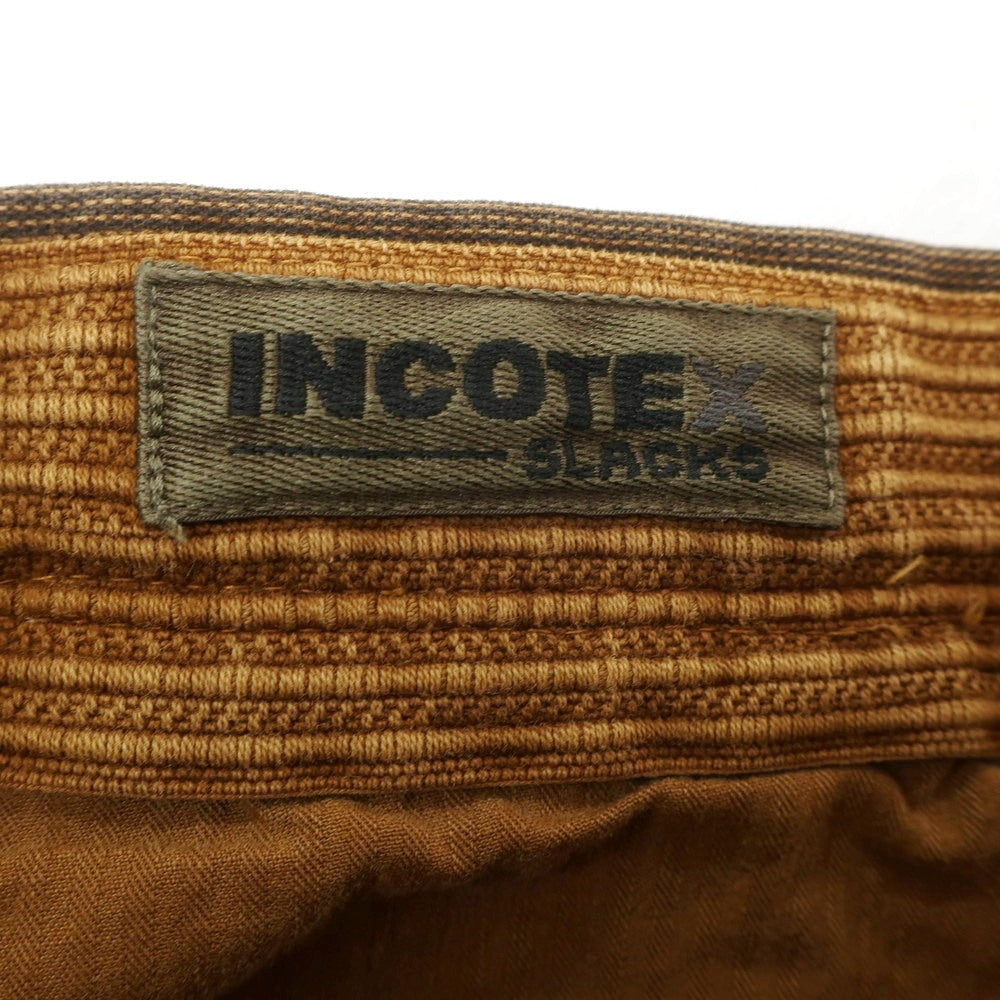 【中古】インコテックス INCOTEX ストレッチ コットン カジュアルスラックスパンツ ブラウン【 29 】【 状態ランクB 】【 メンズ 】