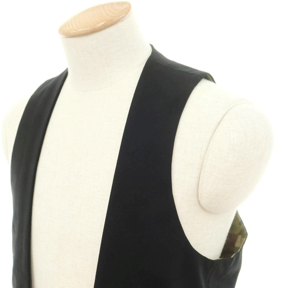 【中古】エーケーエム エイケイエム AKM ストレッチウール ジレ ベスト ブラック【 S 】【 状態ランクD 】【 メンズ 】