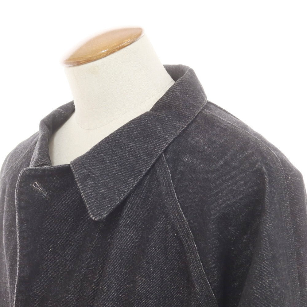 【中古】ウエストオーバーオールズ WESTOVERALLS × PAY DAY オーバーサイズ デニム カバーオール ブラック【 表記なし(F) 】【 状態ランクB 】【 メンズ 】