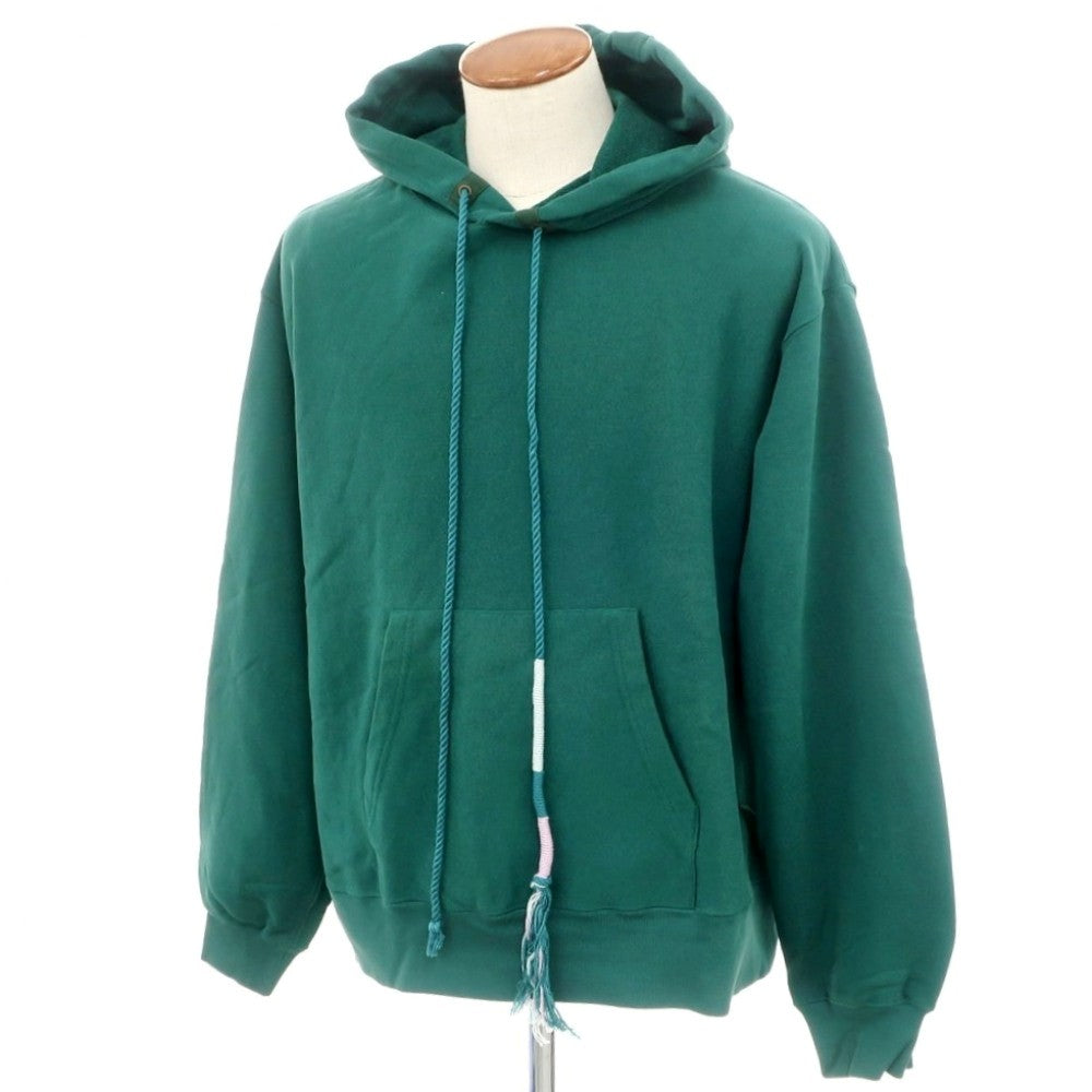 【中古】ファセッタズム FACETASM コットンポリエステル プルオーバー パーカー グリーン【 M 】【 状態ランクC 】【 メンズ 】