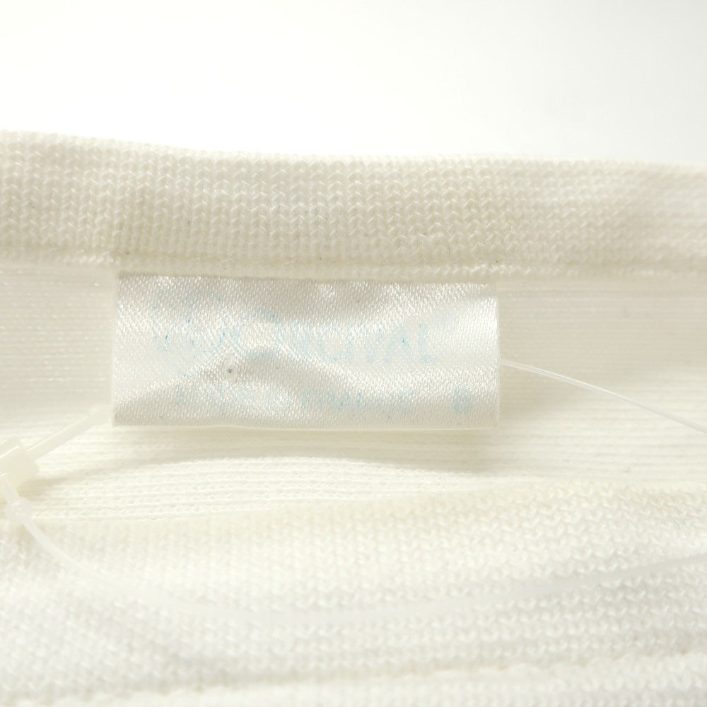 【中古】オーシバル ORCIVAL × WEEKEND コットン ボーダー ボートネック バスクシャツ 長袖Tシャツ ホワイトxブルー【 8 】【 状態ランクC 】【 メンズ 】