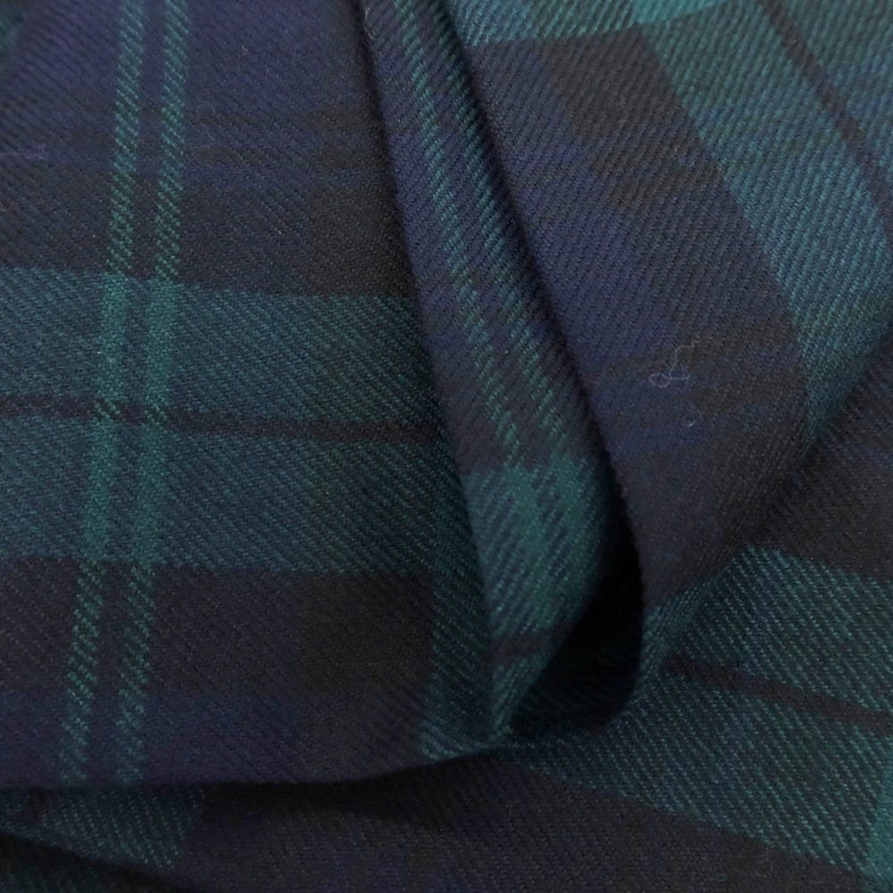 【中古】ベルナール ザンス BERNARD ZINS ウール チェック ドレススラックスパンツ ネイビーxグリーン【 40 】【 状態ランクB 】【 メンズ 】