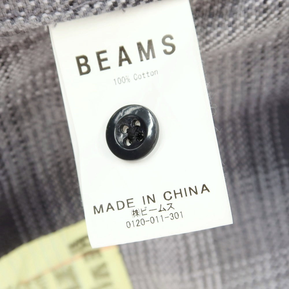 【中古】エスエスズィー SSZ 2WAY コットン チェック カジュアルシャツ グレー【 L 】【 状態ランクB 】【 メンズ 】