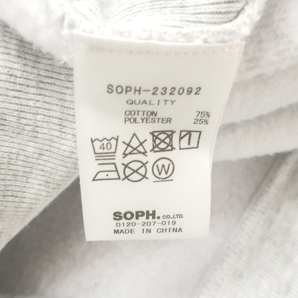【中古】ソフネット SOPHNET. コットンポリエステル プルオーバー パーカー ライトグレー【 XL 】【 状態ランクB 】【 メンズ 】
