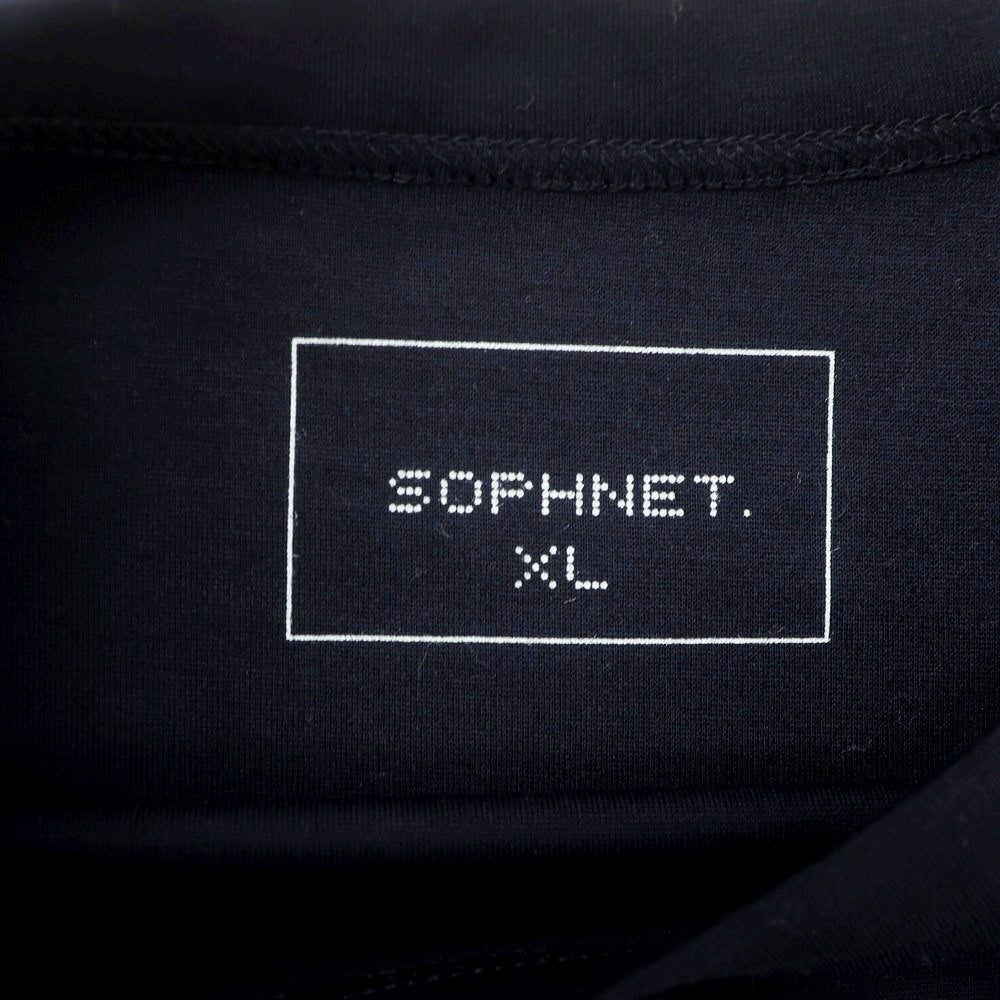 【中古】ソフネット SOPHNET. ストレッチ レーヨンナイロン クルーネック 半袖Tシャツ ネイビー【 XL 】【 状態ランクB 】【 メンズ 】