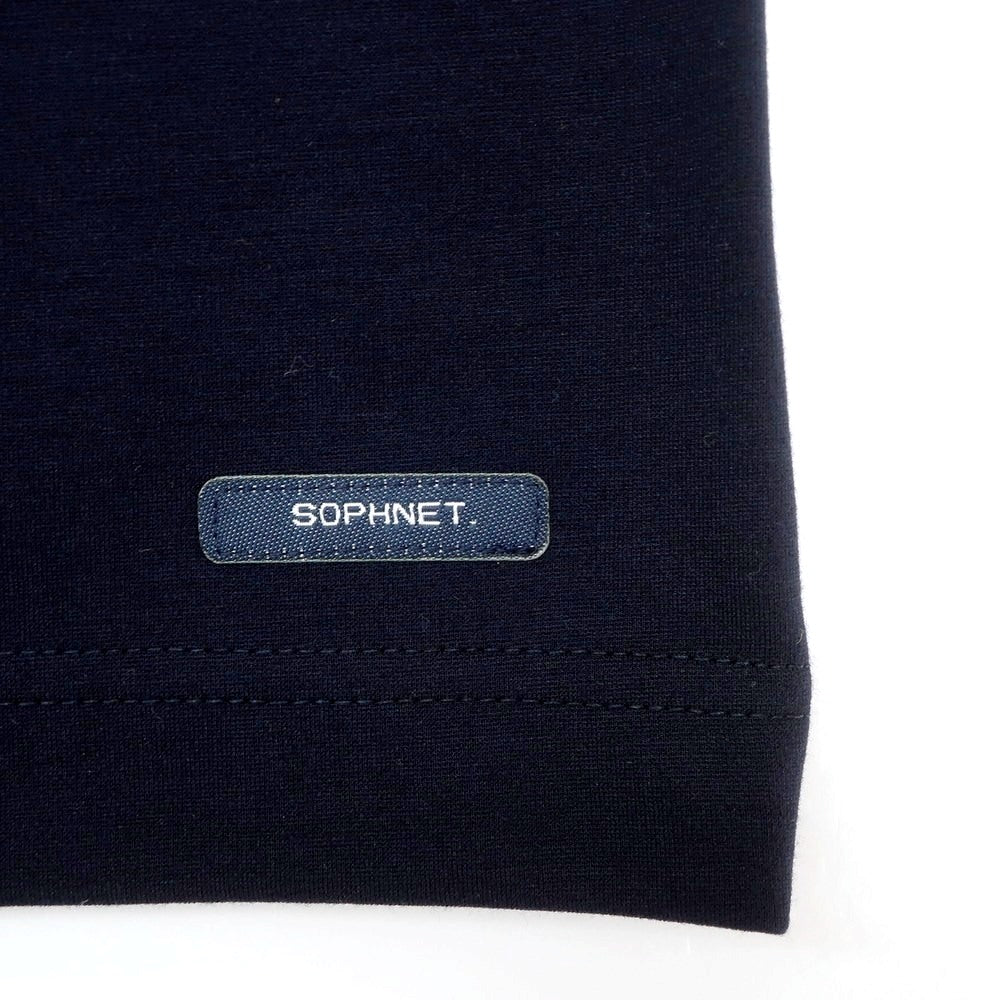 【中古】ソフネット SOPHNET. ストレッチ レーヨンナイロン クルーネック 半袖Tシャツ ネイビー【 XL 】【 状態ランクB 】【 メンズ 】