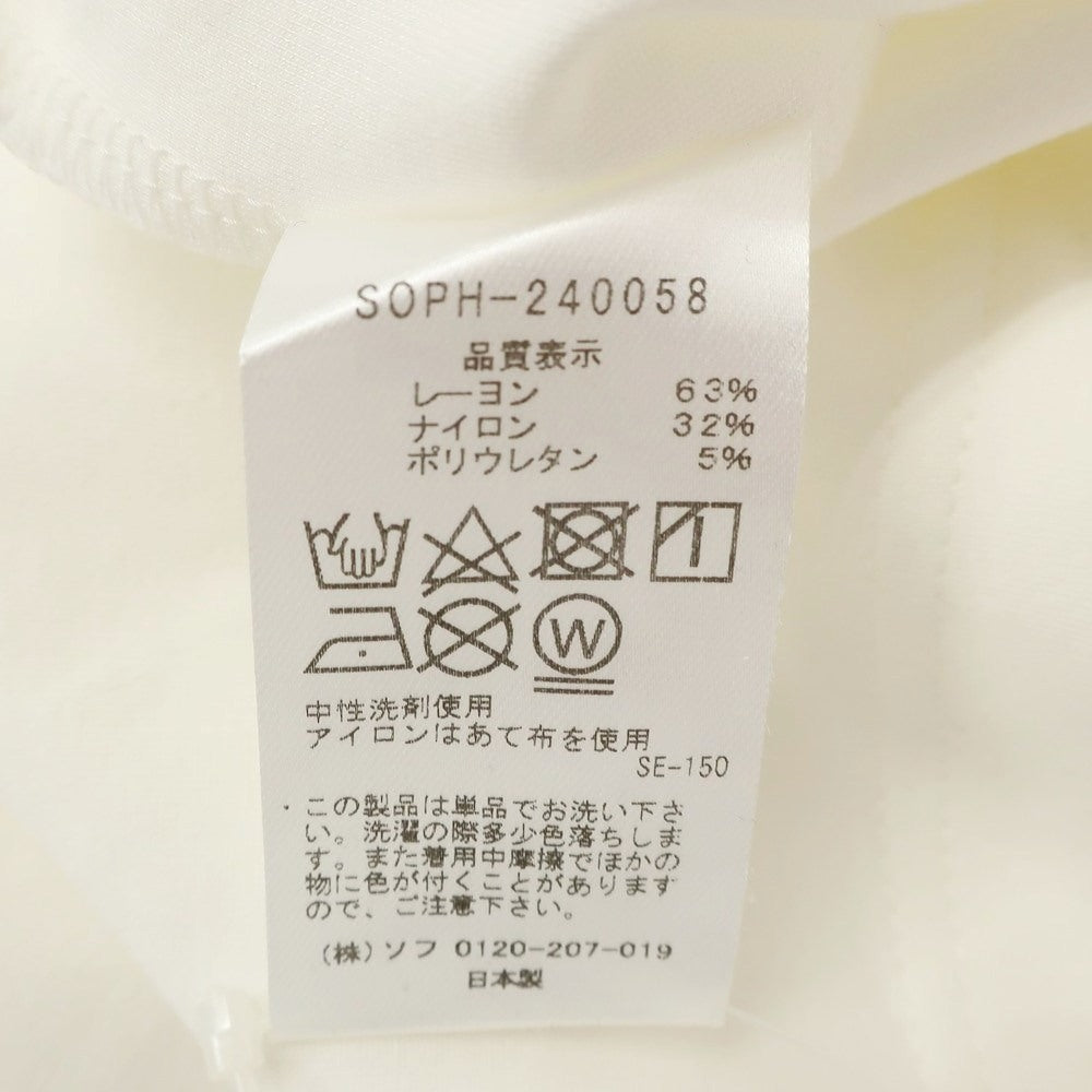【中古】ソフネット SOPHNET. ストレッチ レーヨンナイロン クルーネック 半袖Tシャツ ホワイト【 XL 】【 状態ランクB 】【 メンズ 】