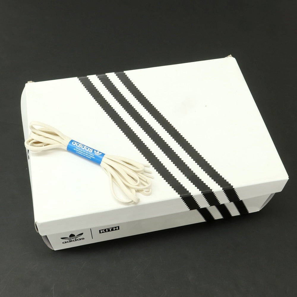 【中古】キス KITH × adidas HANDBALL TOP スニーカー ホワイトxグレー【 27.5cm 】【 状態ランクB 】【 メンズ 】