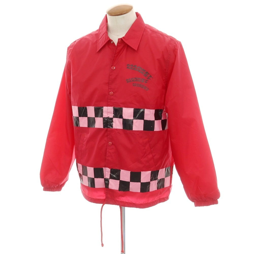 【中古】コムデギャルソン COMME des GARCONS 2024年秋冬 ナイロン コーチジャケット ブルゾン レッド【 M 】【 状態ランクB 】【 ユニセックス 】
