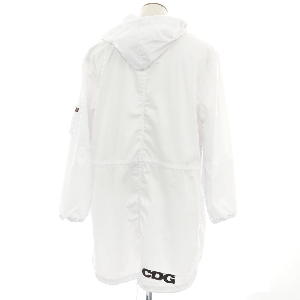 【中古】シーディージー CDG × Alpha ポリエステルコットン モッズコート ホワイト【 XL 】【 状態ランクA 】【 ユニセックス 】