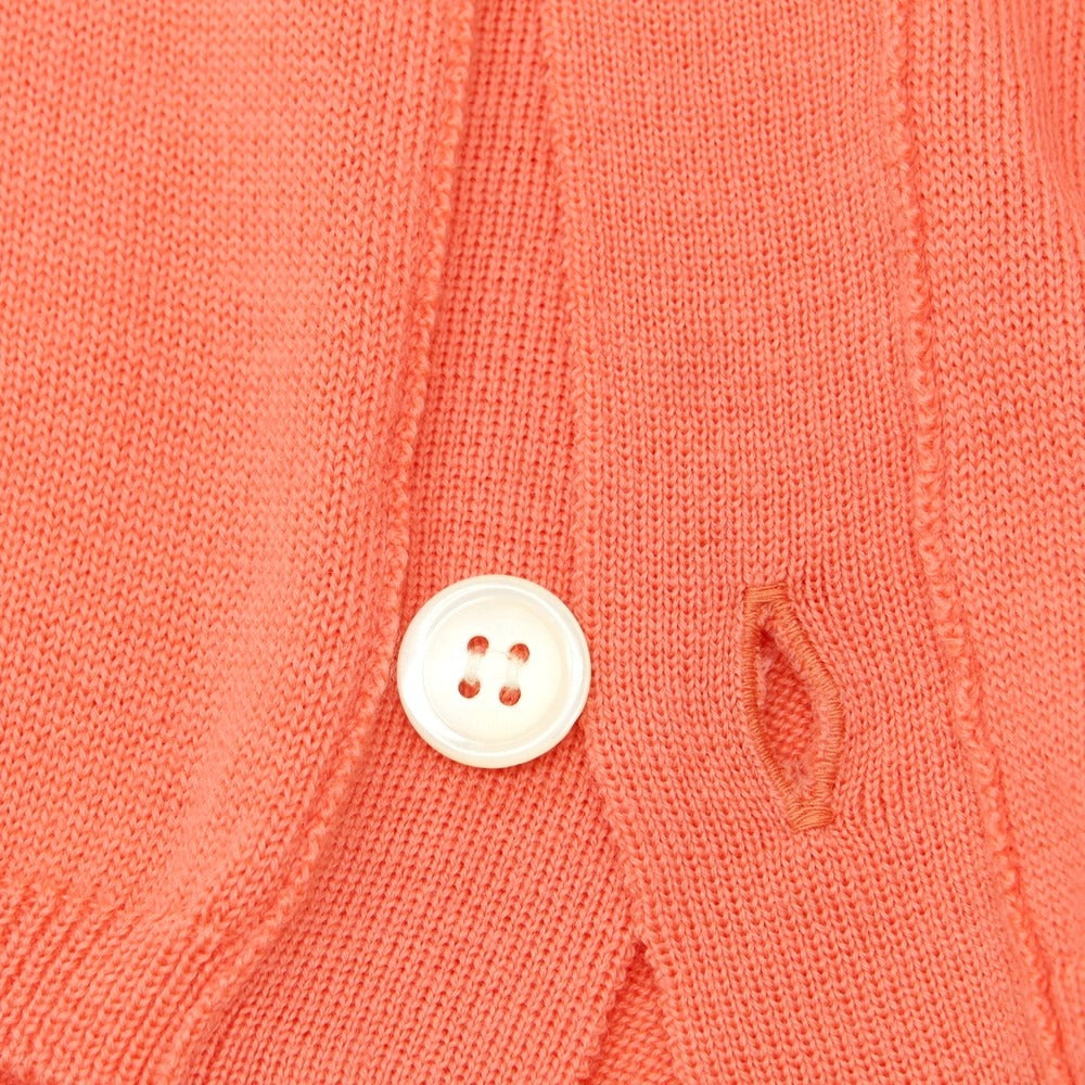 【中古】コムデギャルソンシャツ COMME des GARCONS SHIRT 2024年秋冬 ウール ロングニットベストカーディガン コーラルピンク【 S 】【 状態ランクA 】【 メンズ 】