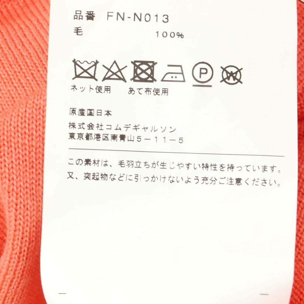 【中古】コムデギャルソンシャツ COMME des GARCONS SHIRT 2024年秋冬 ウール ロングニットベストカーディガン コーラルピンク【 S 】【 状態ランクA 】【 メンズ 】