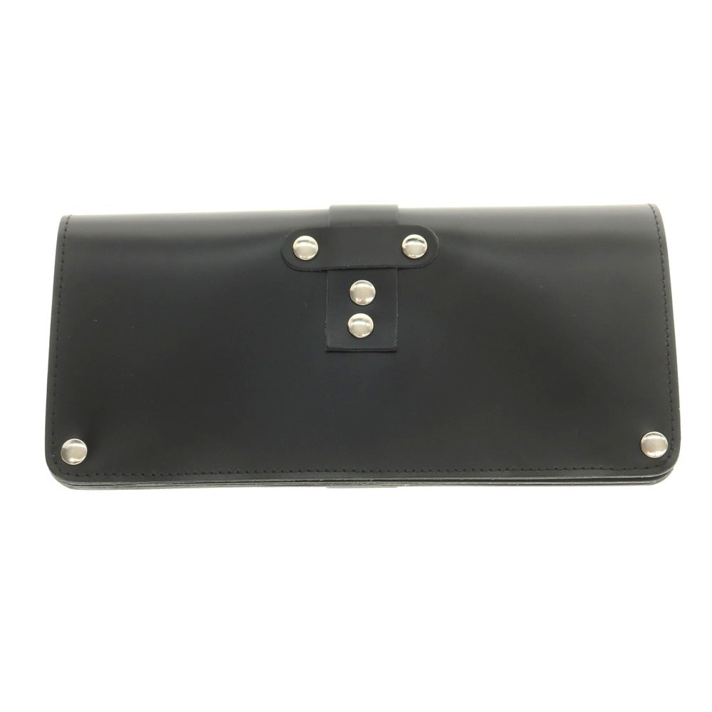 【中古】コムデギャルソン COMME des GARCONS レザー 長財布 ブラックxシルバー【 状態ランクA 】【 ユニセックス 】