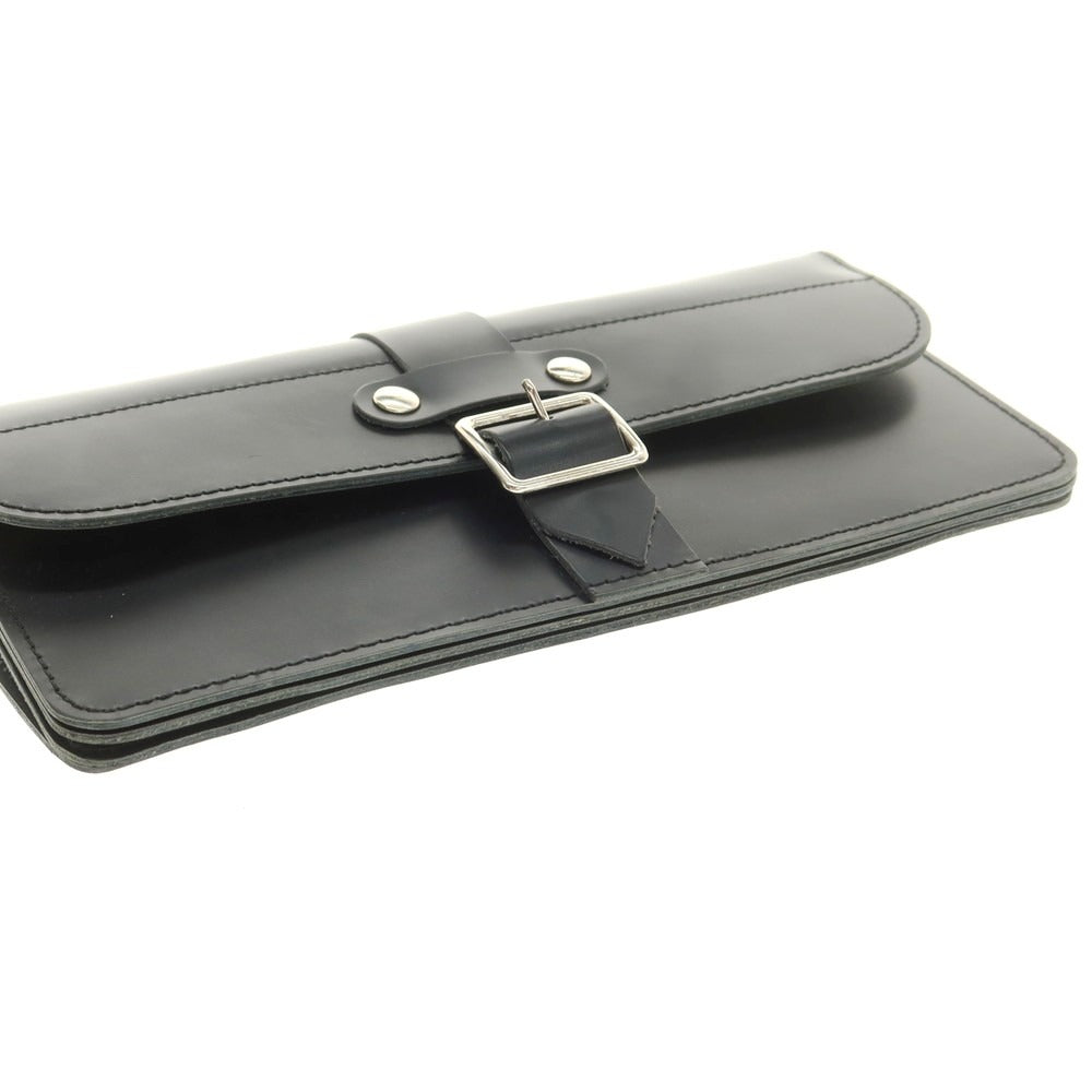 【中古】コムデギャルソン COMME des GARCONS レザー 長財布 ブラックxシルバー【 状態ランクA 】【 ユニセックス 】