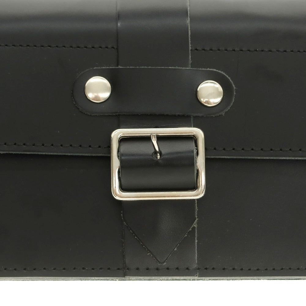 【中古】コムデギャルソン COMME des GARCONS レザー 長財布 ブラックxシルバー【 状態ランクA 】【 ユニセックス 】
