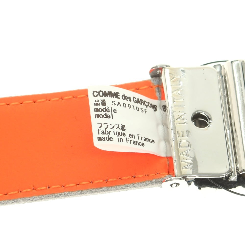【中古】【未使用】コムデギャルソン COMME des GARCONS リバーシブル ベルト ブルーxオレンジ【 ONE 】【 状態ランクS 】【 メンズ 】
