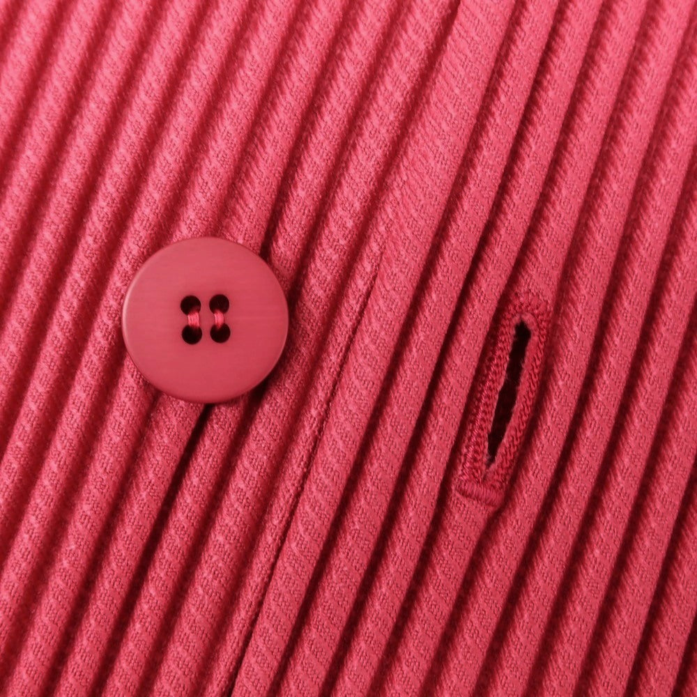 【中古】オム プリッセ イッセイミヤケ HOMME PLISSE ISSEY MIYAKE 2024年秋冬 プリーツ 2B カジュアルジャケット ダークローズピンク【 表記なし(L位) 】【 状態ランクA 】【 メンズ 】