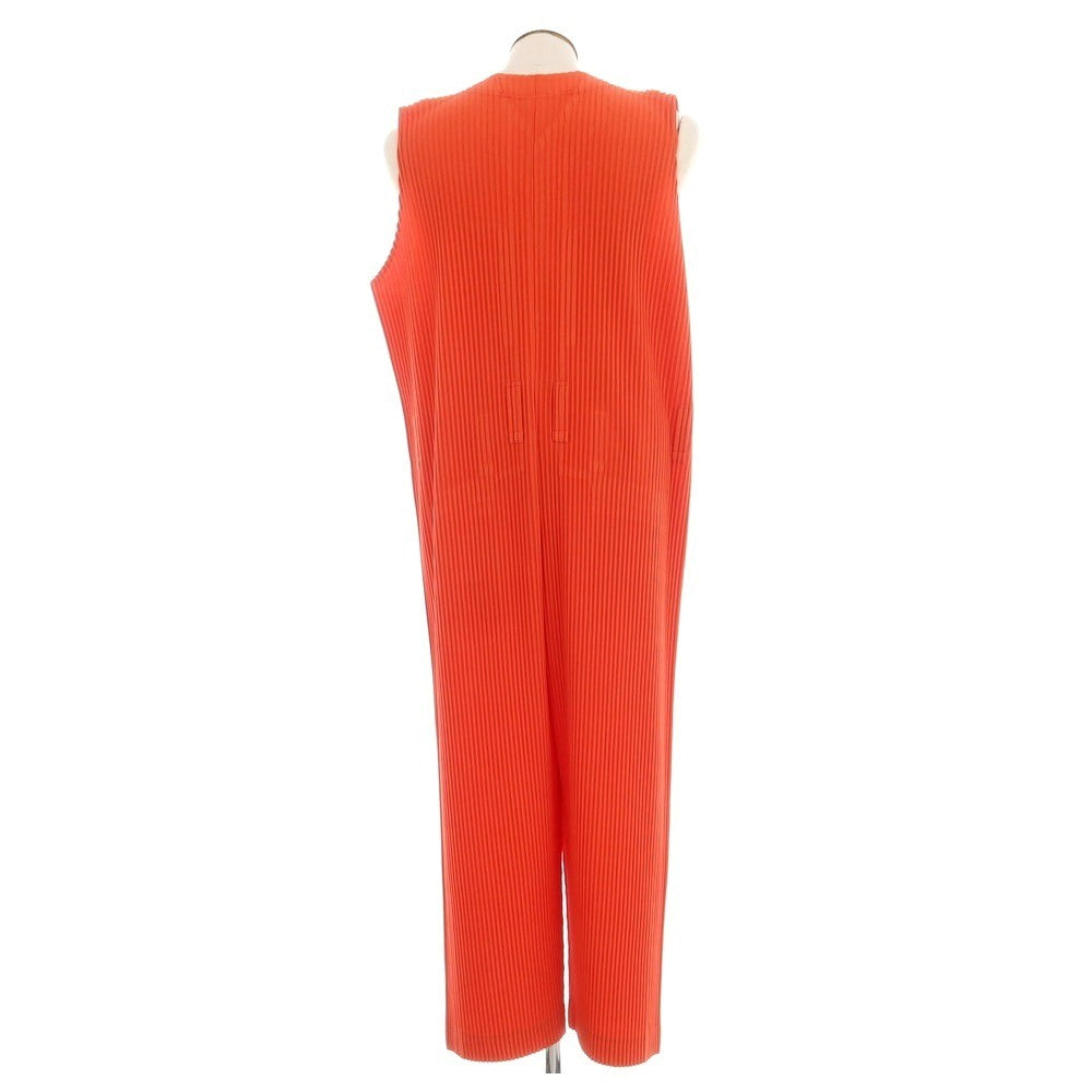【中古】オム プリッセ イッセイミヤケ HOMME PLISSE ISSEY MIYAKE 2024年秋冬 プリーツ オールインワン ツナギ オレンジ【 表記なし(L位) 】【 状態ランクB 】【 メンズ 】