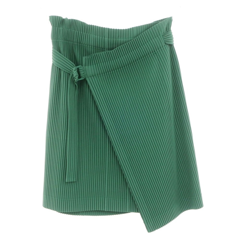 【中古】オム プリッセ イッセイミヤケ HOMME PLISSE ISSEY MIYAKE 2024年秋冬 プリーツ スカート グリーン【 表記なし(L位) 】【 状態ランクA 】【 メンズ 】