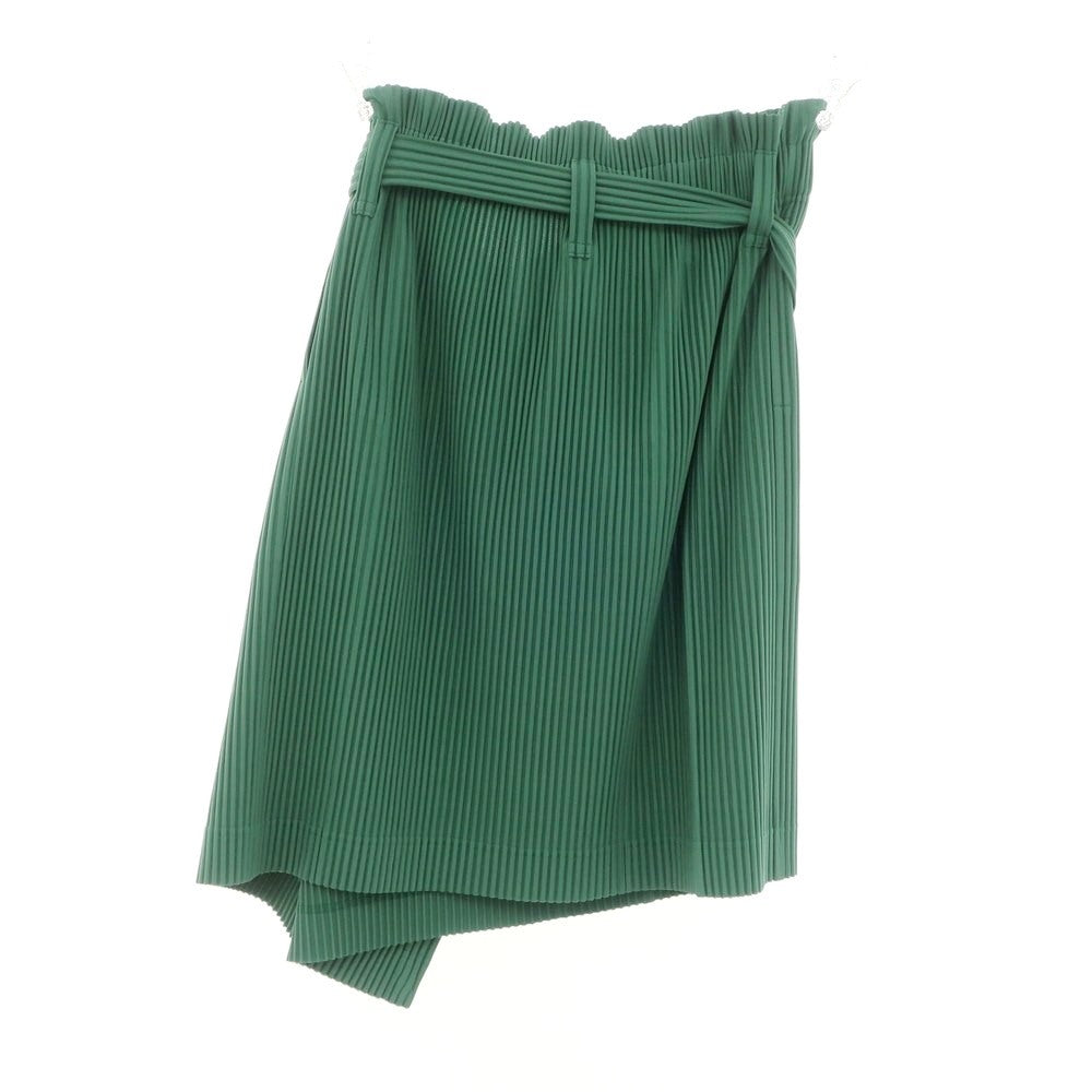 【中古】オム プリッセ イッセイミヤケ HOMME PLISSE ISSEY MIYAKE 2024年秋冬 プリーツ スカート グリーン【 表記なし(L位) 】【 状態ランクA 】【 メンズ 】