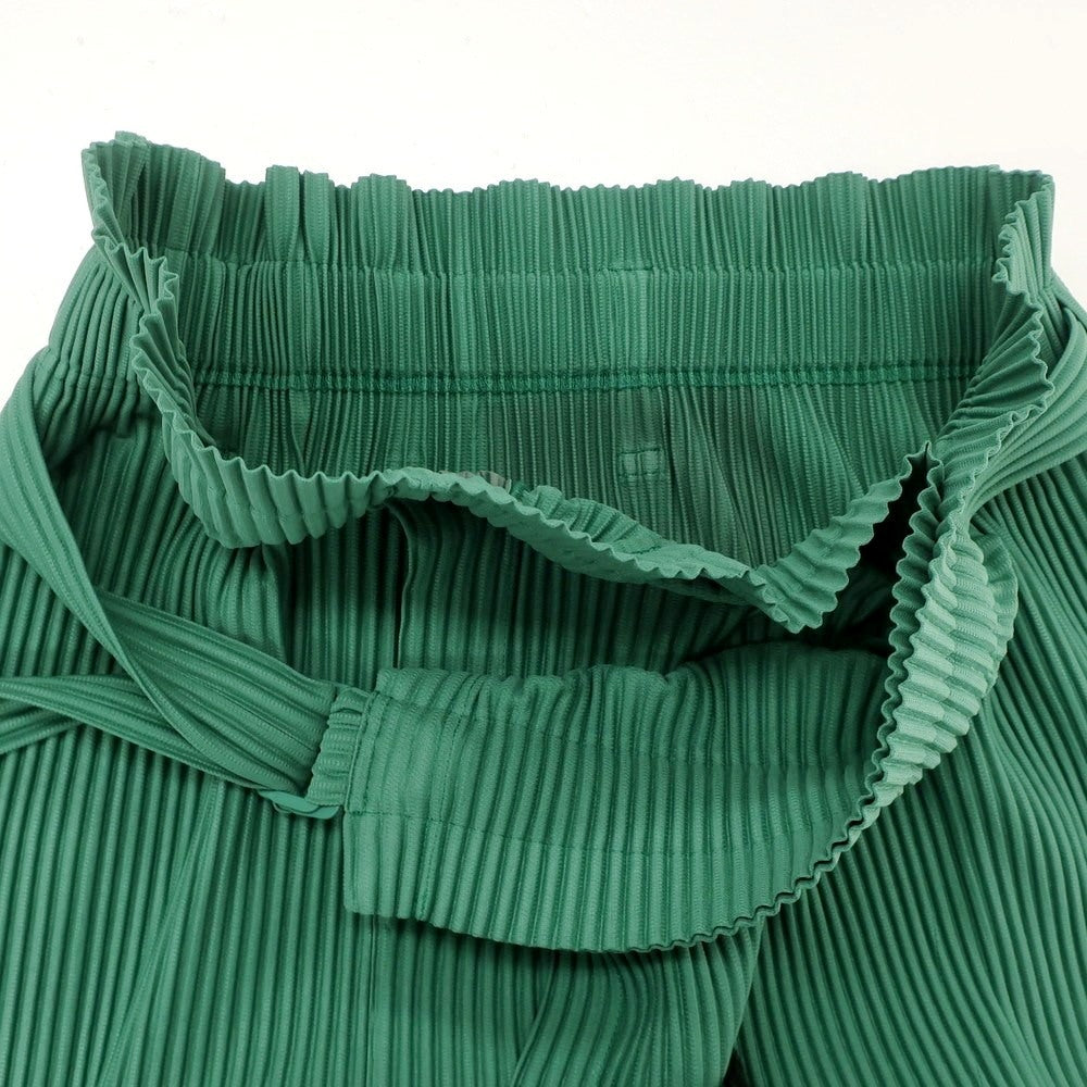 【中古】オム プリッセ イッセイミヤケ HOMME PLISSE ISSEY MIYAKE 2024年秋冬 プリーツ スカート グリーン【 表記なし(L位) 】【 状態ランクA 】【 メンズ 】
