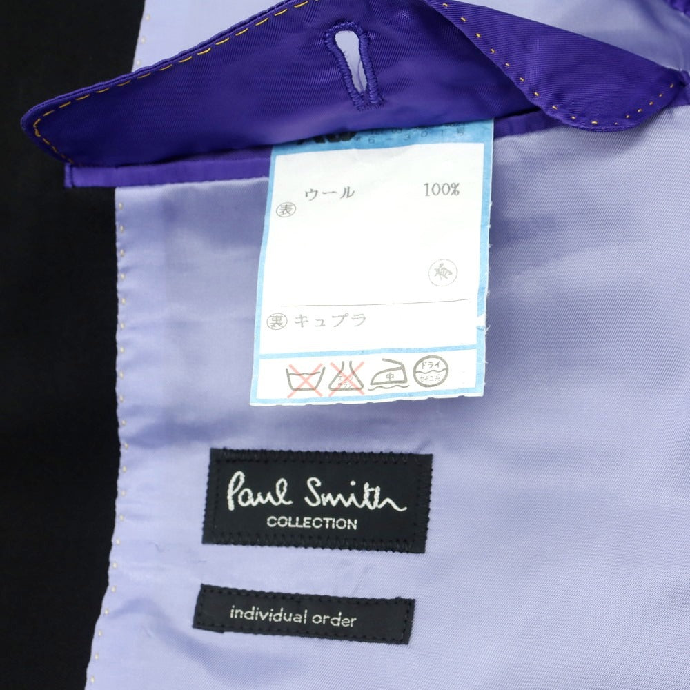 【中古】ポールスミスコレクション PAUL SMITH COLLECTION ウール 3つボタンスーツ ブラック【 L 】【 状態ランクB 】【 メンズ 】