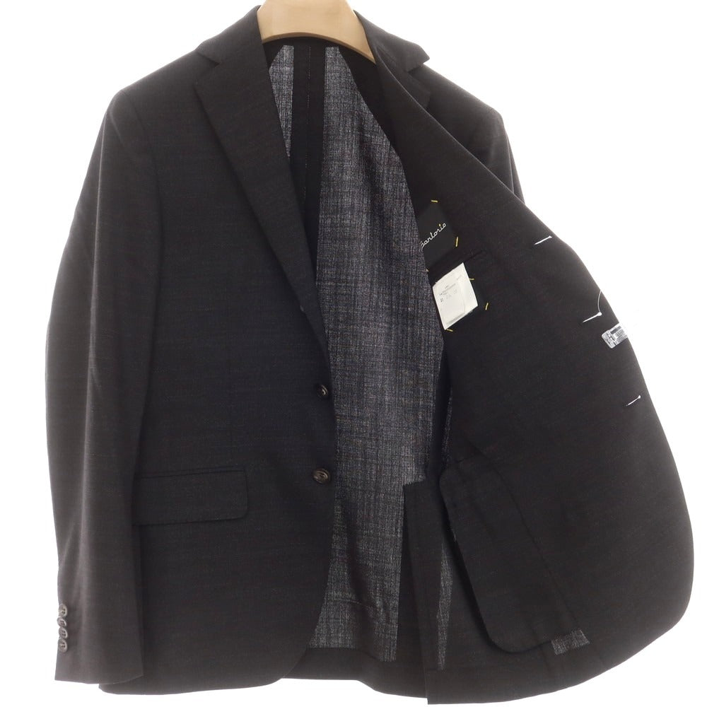 【中古】サルトリオ Sartorio Basic Suit ウール 3つボタンスーツ チャコールグレー系【 46 】【 状態ランクB 】【 メンズ 】