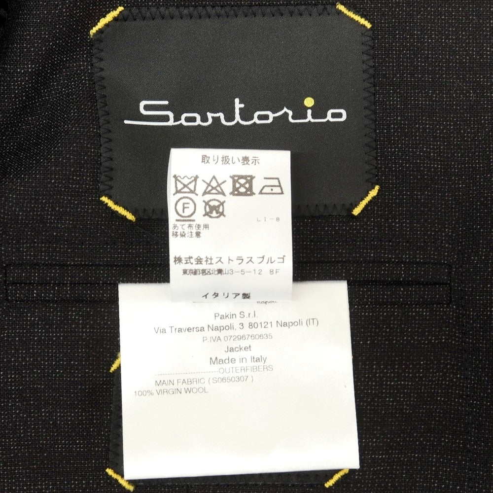 【中古】サルトリオ Sartorio Basic Suit ウール 3つボタンスーツ チャコールグレー系【 46 】【 状態ランクB 】【 メンズ 】