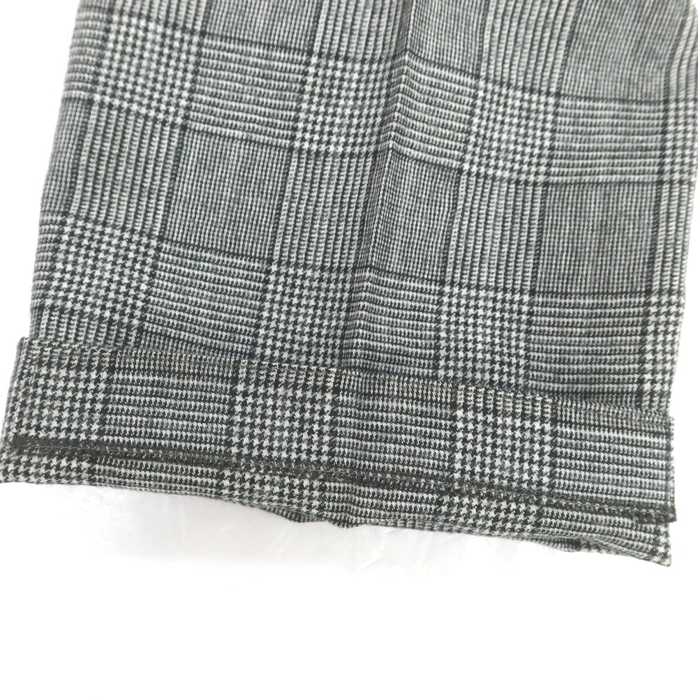 【中古】インコテックス スローウェア INCOTEX SLOWEAR ウール グレンチェック ドレススラックスパンツ ブラックxホワイト【 50 】【 状態ランクB 】【 メンズ 】