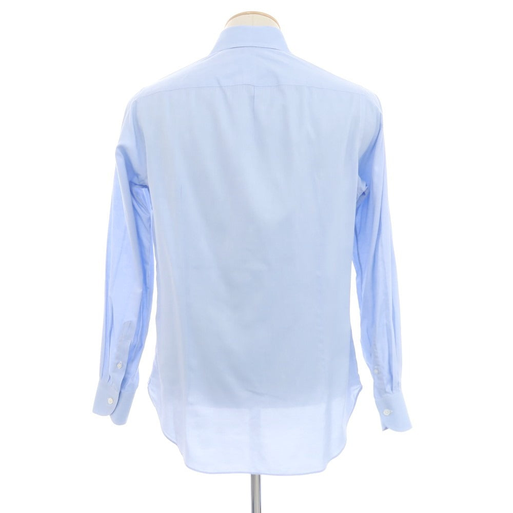 【中古】ビームスエフ BEAMS F コットン ワイドカラー ドレスシャツ ライトブルー【 38 】【 状態ランクC 】【 メンズ 】