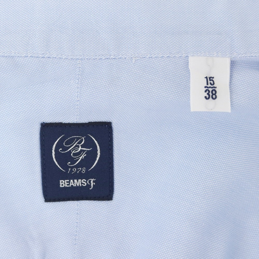 【中古】ビームスエフ BEAMS F コットン ワイドカラー ドレスシャツ ライトブルー【 38 】【 状態ランクC 】【 メンズ 】