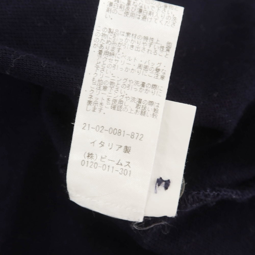 【中古】ビームスエフ BEAMS F コットン 半袖ポロシャツ ネイビー【 46 】【 状態ランクC 】【 メンズ 】