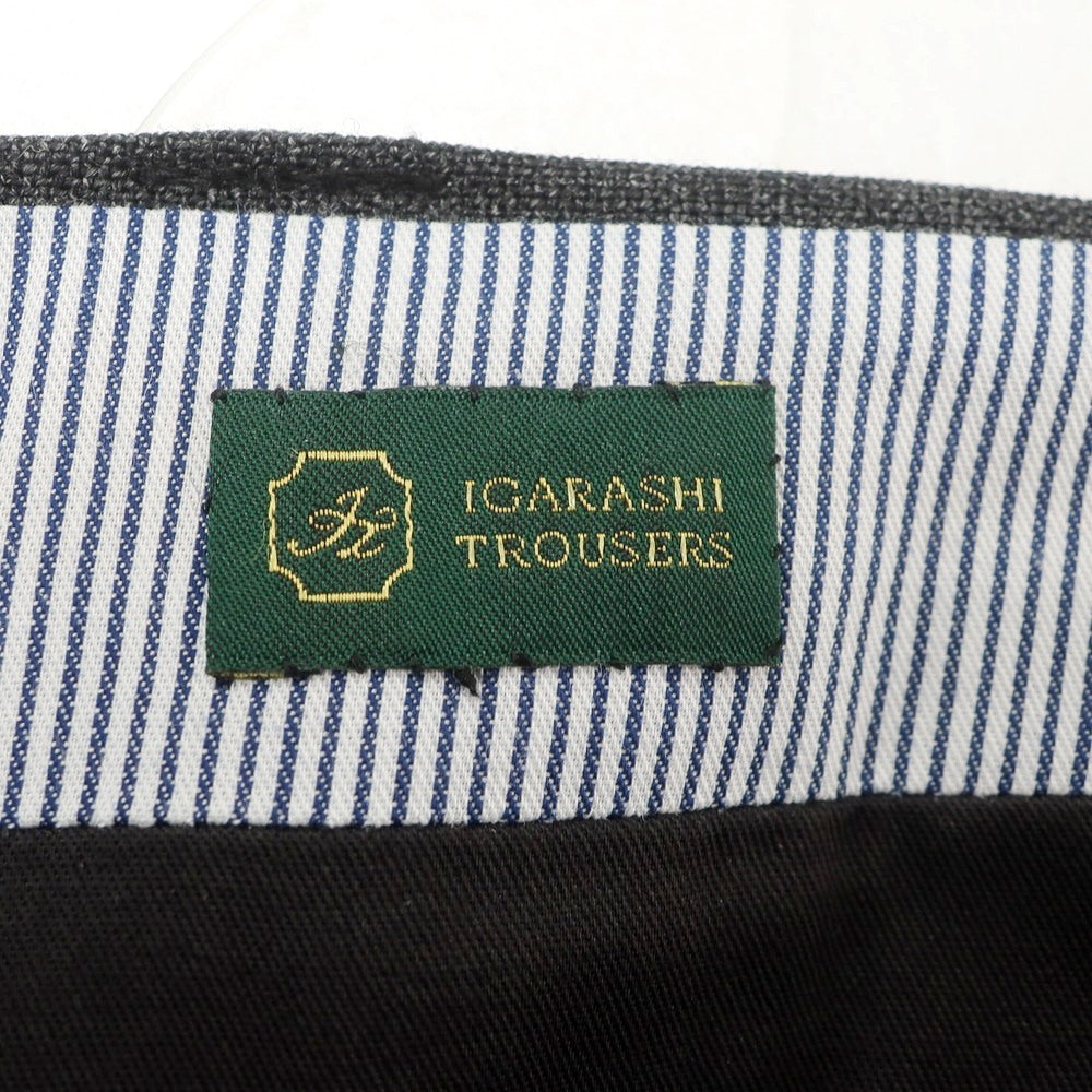 【中古】イガラシトラウザーズ 五十嵐 IGARASHI TROUSERS ウール ドレススラックスパンツ グレー【 表記なし(M位) 】【 状態ランクA 】【 メンズ 】