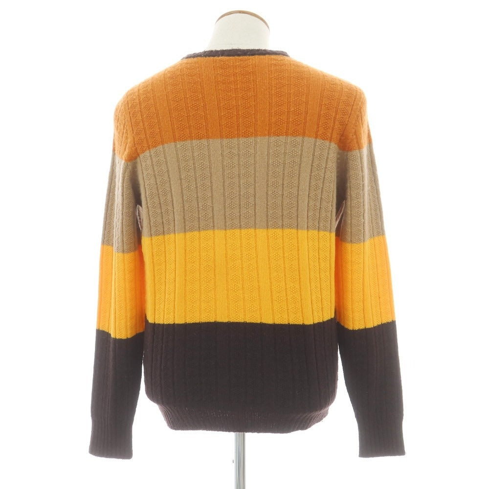 【中古】ドルモア DRUMOHR ウール クルーネック プルオーバーニット ブラウン系【 48 】【 状態ランクD 】【 メンズ 】