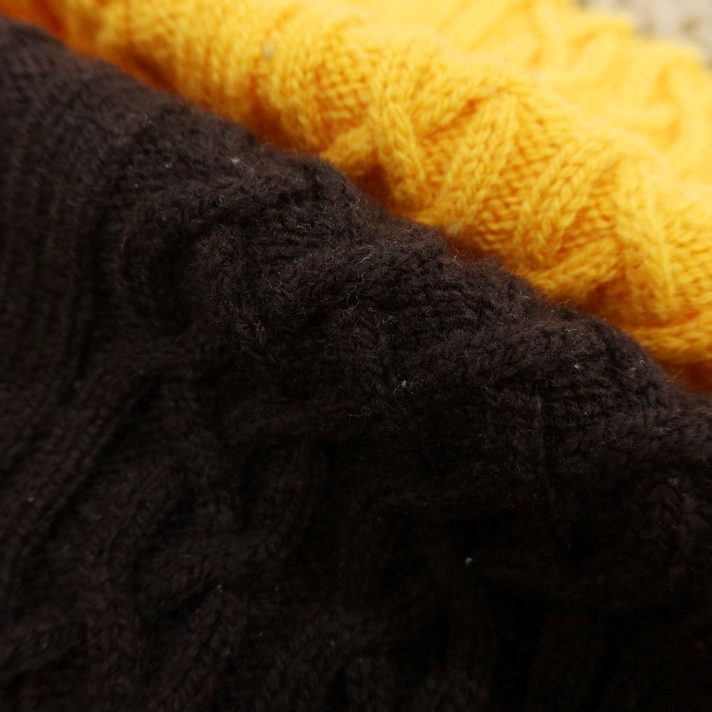 【中古】ドルモア DRUMOHR ウール クルーネック プルオーバーニット ブラウン系【 48 】【 状態ランクD 】【 メンズ 】