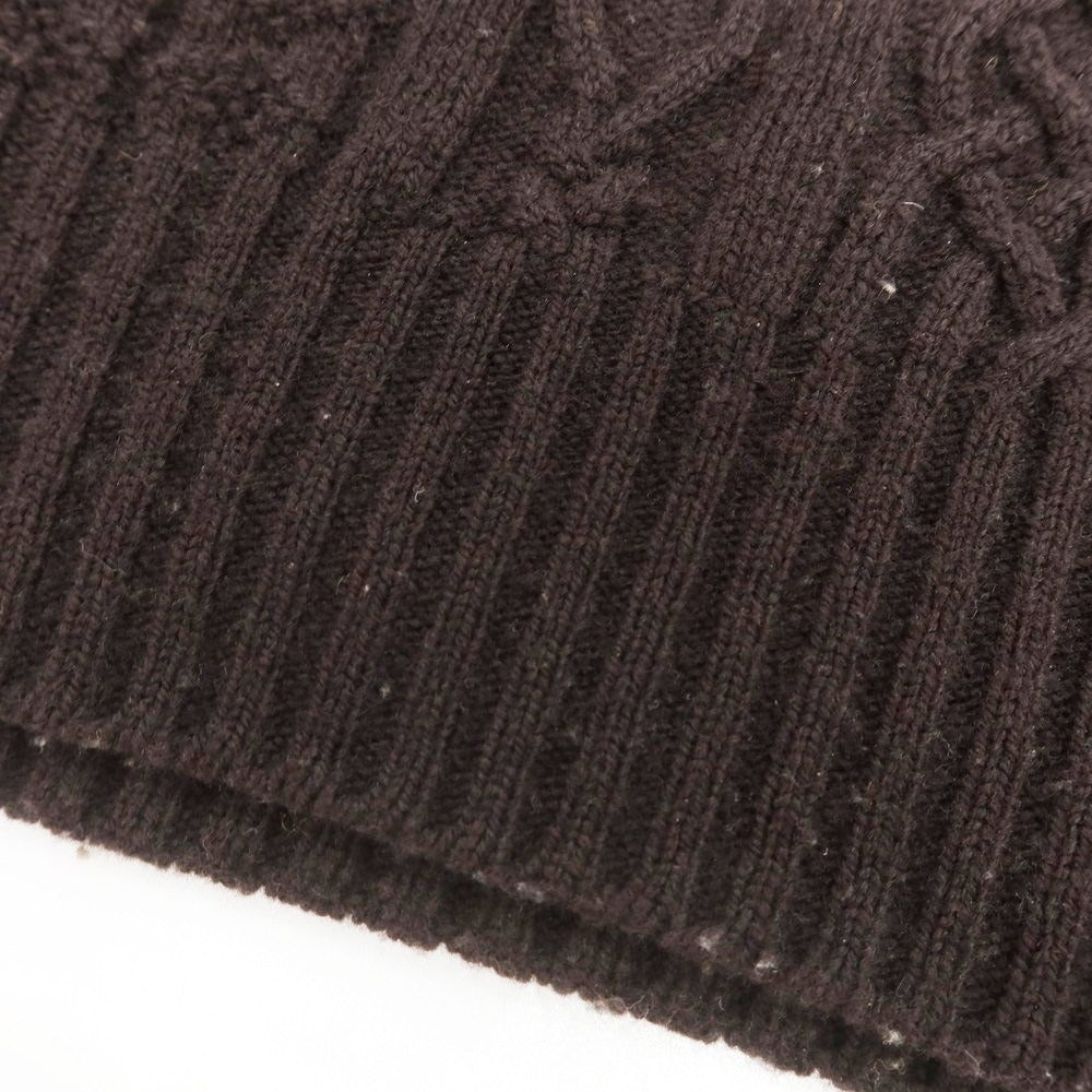 【中古】ドルモア DRUMOHR ウール クルーネック プルオーバーニット ブラウン系【 48 】【 状態ランクD 】【 メンズ 】