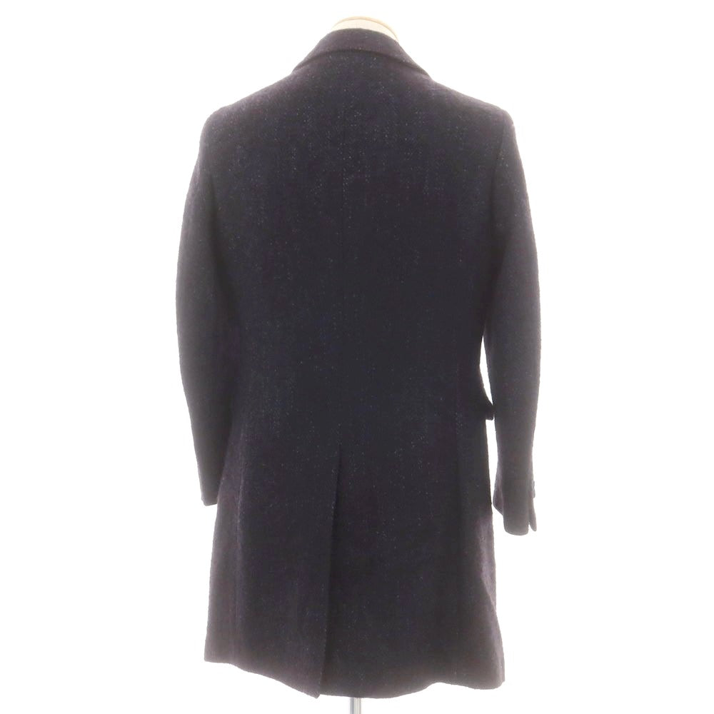【中古】エトネ ETONNE ウールアルパカ チェスターフィールドコート ネイビー【 S 】【 状態ランクB 】【 メンズ 】