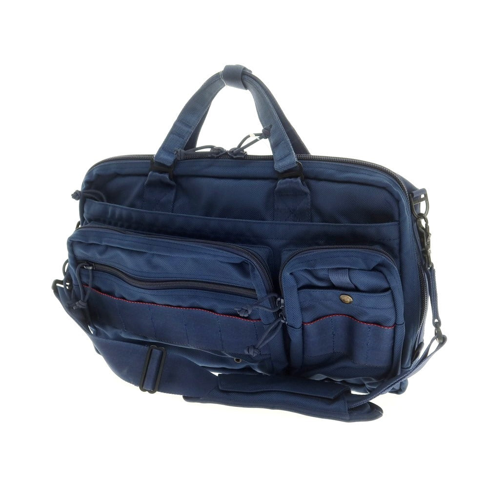 【中古】ブリーフィング BRIEFING × ビームスプラス AIR FORCE BLUE LINE ブリーフケース ライトネイビー【 状態ランクC 】【 メンズ 】