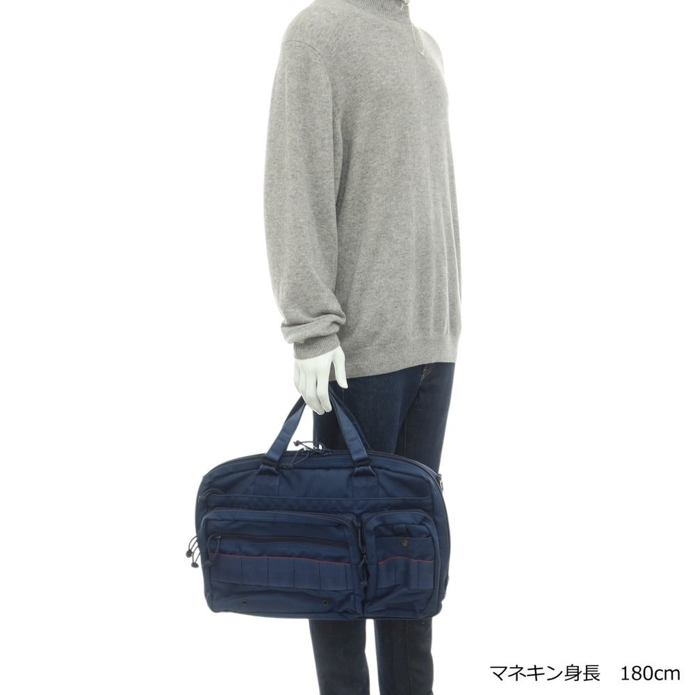 【中古】ブリーフィング BRIEFING × ビームスプラス AIR FORCE BLUE LINE ブリーフケース ライトネイビー【 状態ランクC 】【 メンズ 】