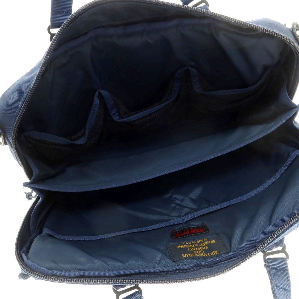【中古】ブリーフィング BRIEFING × ビームスプラス AIR FORCE BLUE LINE ブリーフケース ライトネイビー【 状態ランクC 】【 メンズ 】