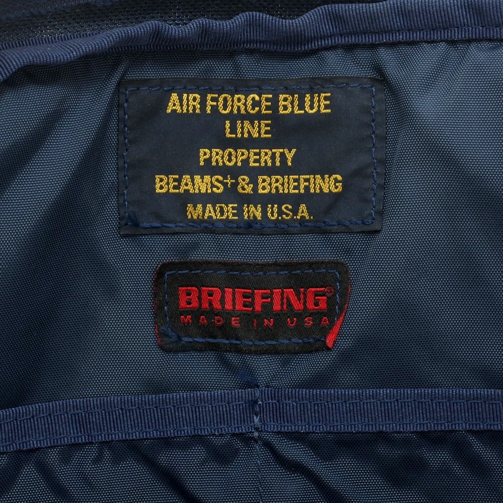 【中古】ブリーフィング BRIEFING × ビームスプラス AIR FORCE BLUE LINE ブリーフケース ライトネイビー【 状態ランクC 】【 メンズ 】