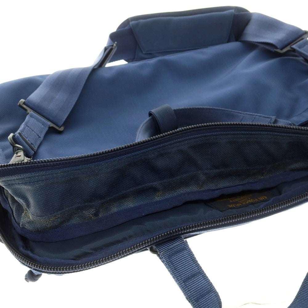 【中古】ブリーフィング BRIEFING × ビームスプラス AIR FORCE BLUE LINE ブリーフケース ライトネイビー【 状態ランクC 】【 メンズ 】