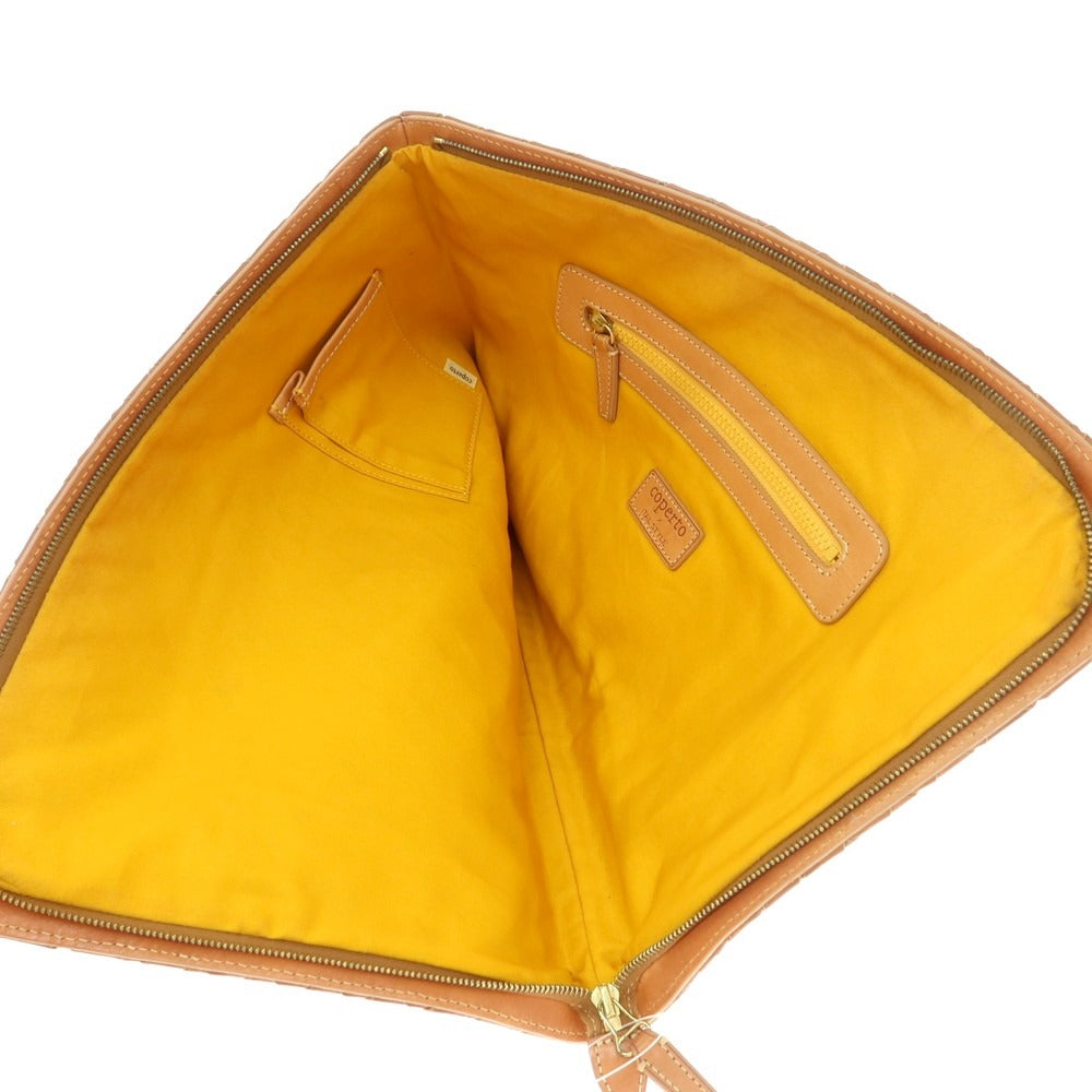 【中古】コペルト coperto イタルスタイル別注 イントレチャートレザー クラッチバッグ ブラウン【 状態ランクC 】【 メンズ 】