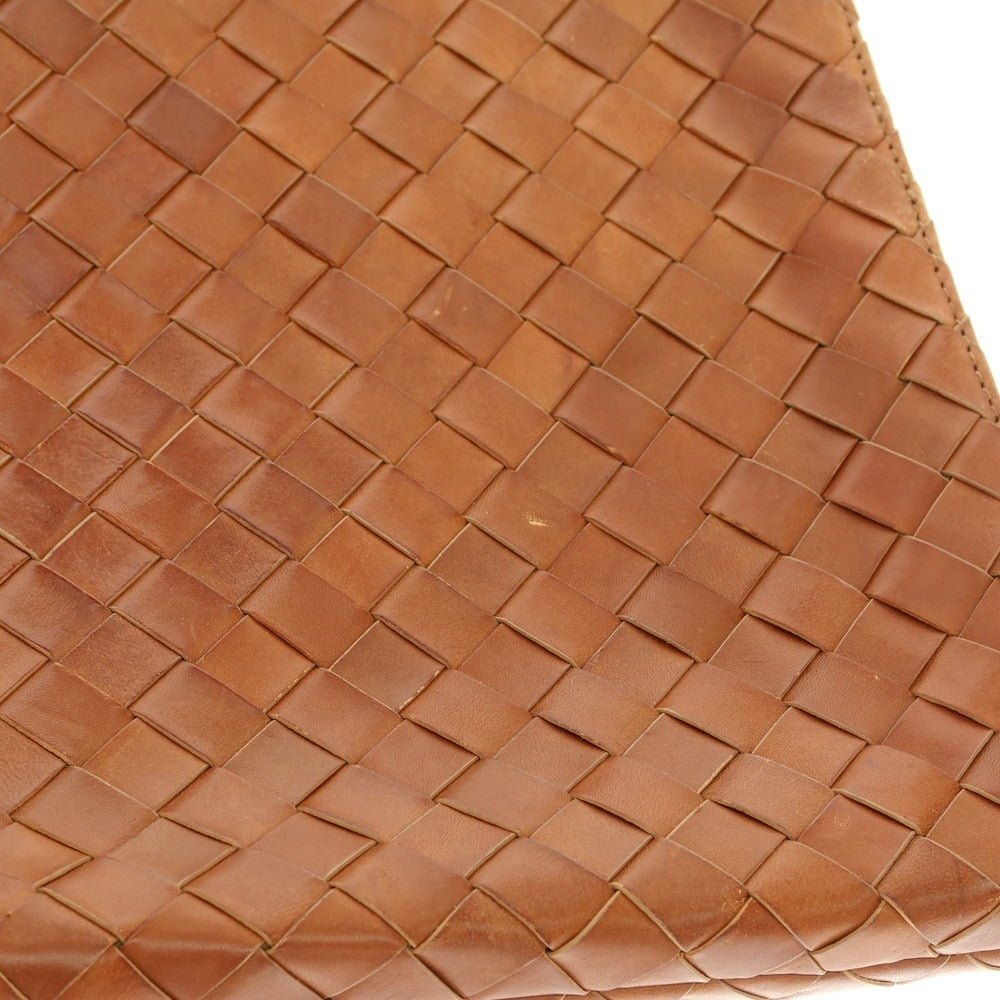 【中古】コペルト coperto イタルスタイル別注 イントレチャートレザー クラッチバッグ ブラウン【 状態ランクC 】【 メンズ 】