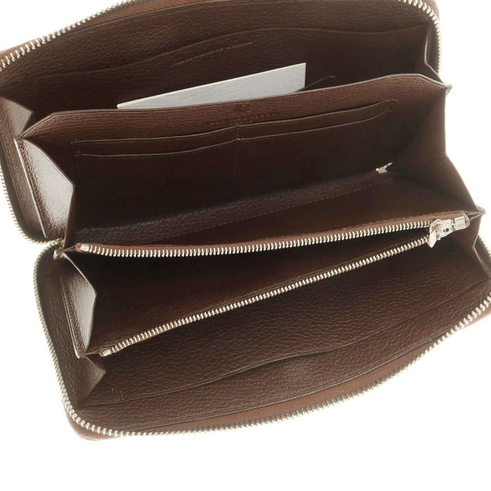 【中古】ジャン ルソー JEAN ROUSSEAU レザー ジップアラウンド 長財布 グレイッシュブラウン【 状態ランクB 】【 ユニセックス 】