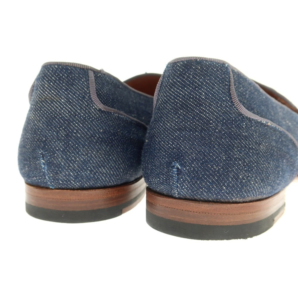 【中古】マックスヴェッレ MAXVERRE デニム タッセルローファー ネイビー【 7 】【 状態ランクB 】【 メンズ 】