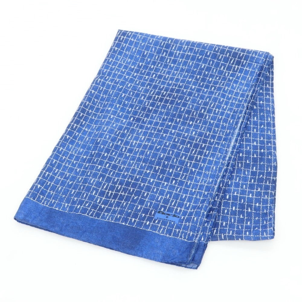 【中古】フィオリオ FIORIO レーヨンシルク ストール ネイビーxホワイト【 - 】【 状態ランクB 】【 メンズ 】